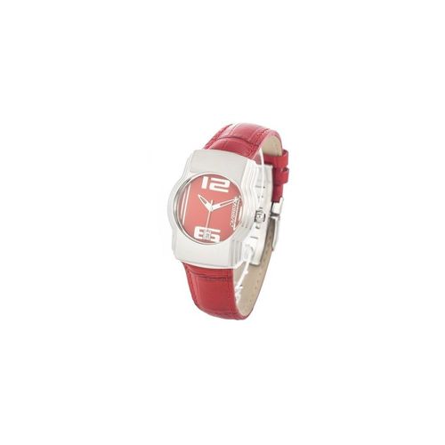 Montre Femme Chronotech Cuir Rouge