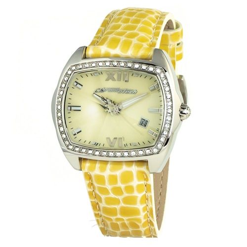 Montre Femme Chronotech Cuir Jaune