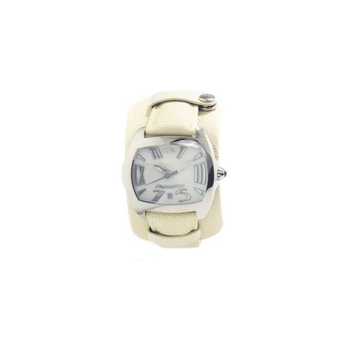 Montre Homme Chronotech Cuir Blanc