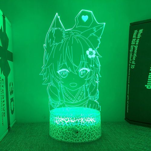 Lampe De Chevet Avec Personnage De Dessin Animé Fox Senko-San, Veilleuse Utile Af11340