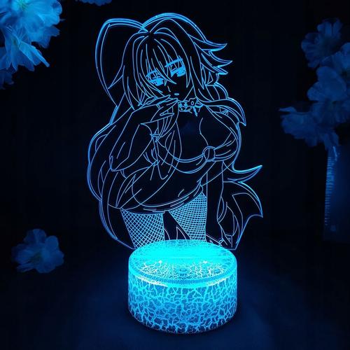 Lampe Lumineuse Adaptée À Rias Gremory Anime Otaku, Lampe De Chevet, Veilleuse Af11956