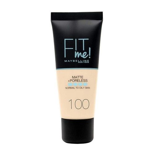 100 - Fond De Teint Fit Me Matte & Poreless De Maybelline 