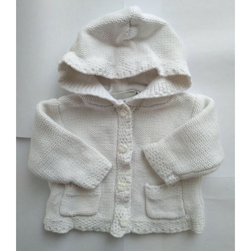 Gilet Boutonné À Capuche Bébé Fille Taille 12 Mois