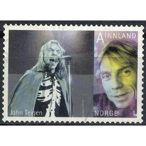Oblitéré Used Stamp Innland A Noreg Concours De L'eurovision Jahn Teigen Rock 2010 Wns No018.10