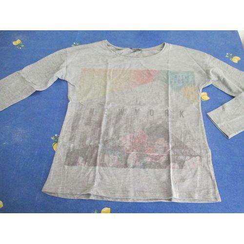 Tee Shirt Manches Longues - Pull " New York " 12 Ans