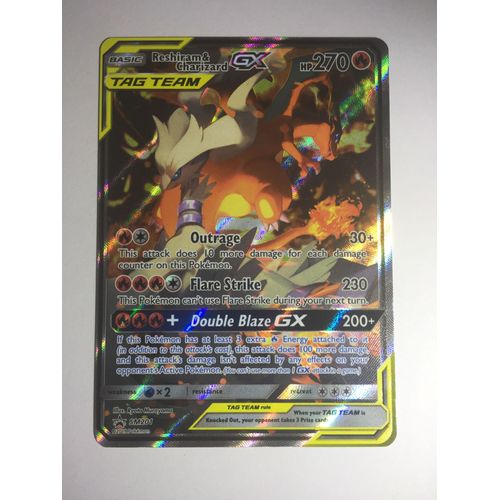 Reshiram Et Charizard Gx Sm201