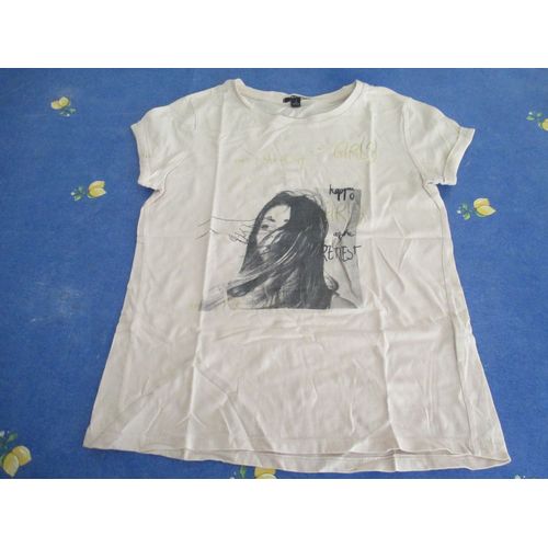 Tee Shirt Beige Crème 16 Ans Taille S