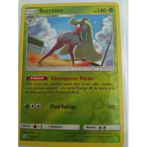 Carte Pokémon Française Rare Reverse 19 /236 Sucreine Harmonie Des Esprits