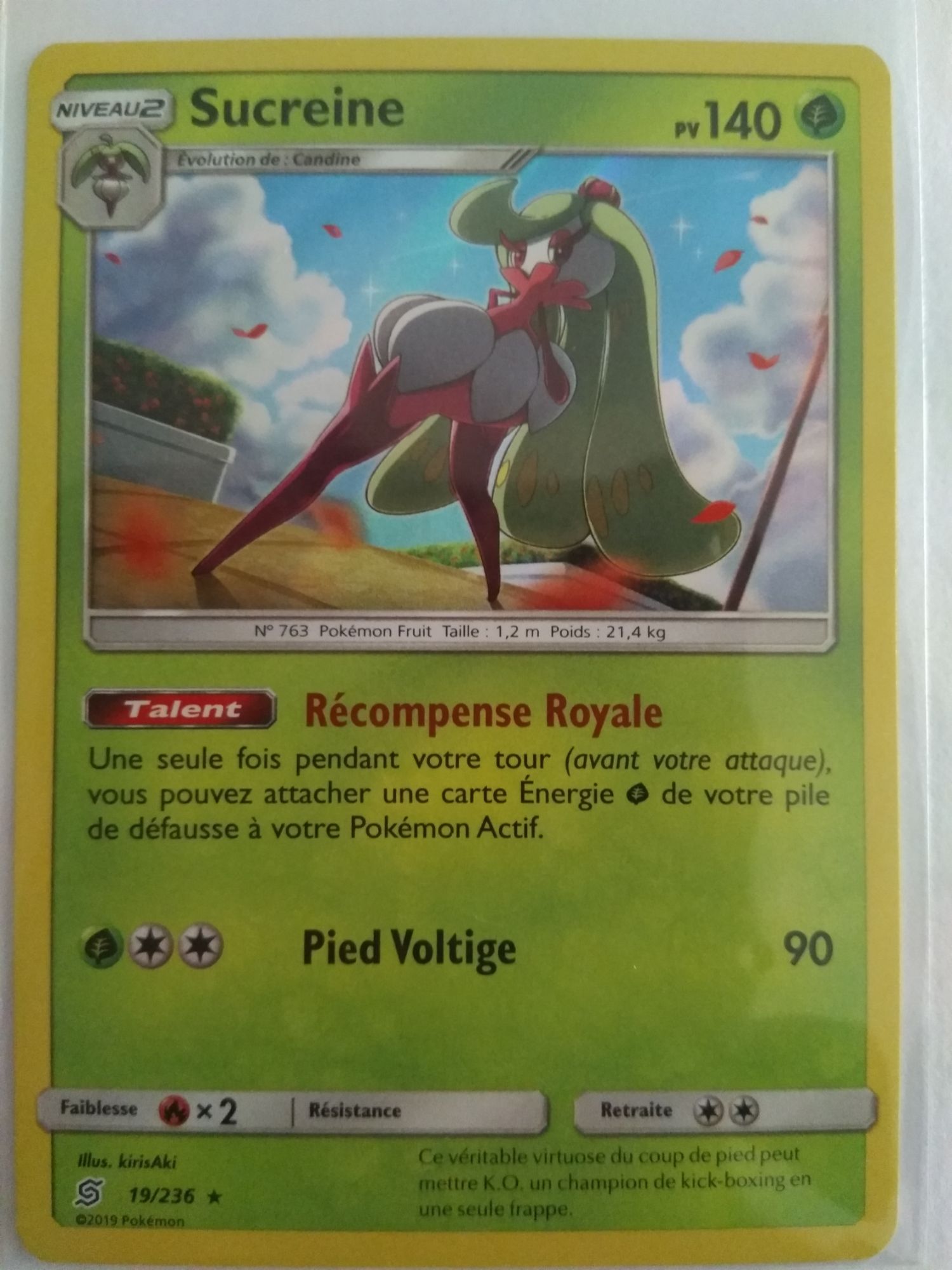 Carte Pokémon Française Rare Holo 19 /236 Sucreine Harmonie Des Esprits