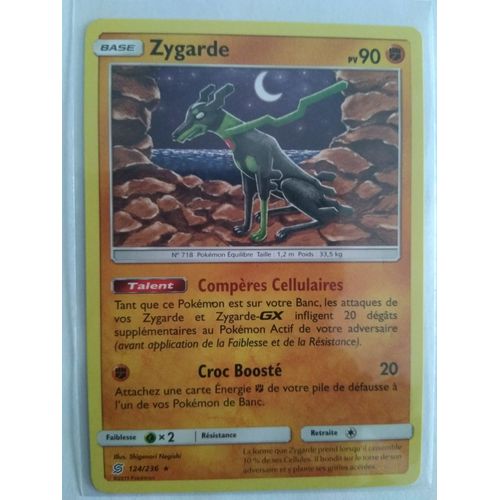 Carte Pokémon Française Rare 124 /236 Zygarde Harmonie Des Esprits