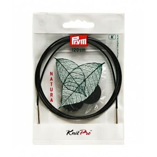 Cable Natural 40 À 150 Cm Aigu. Circulaires/Crochet Interchangeables - Prym - Knitpro 120cm Marron