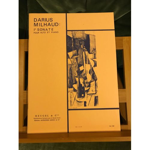 Darius Milhaud 1re Sonate Pour Alto Et Piano Partition Éditions Leduc