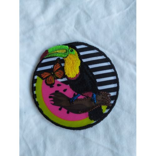 Écusson Brodé Thermocollant Toucan Paradis