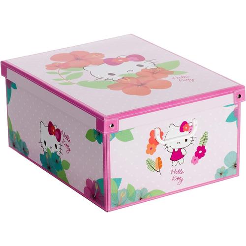 HELLO KITTY HELLO KITTY Lavatelli Boite de Rangement avec Couvercle, Boite en carton, Rangement Vetement, Meuble de Rangement Chambre, Bureau,