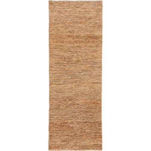 Tapis Poil Ras De Jute Cosmo Marron Clair 70x200 Cm - Tapis Poil Court Design Moderne Pour Salon