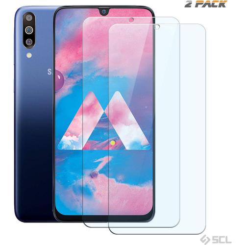 2 Pièces Verre Trempé Pour Samsung Galaxy A30 Film Protection Écran, Ouverture Précise, Bord Incurvé 2,5d, Dureté 9h, Résistant Aux Rayures, Sans Bulles 6,4 Pouces, Lot De 2