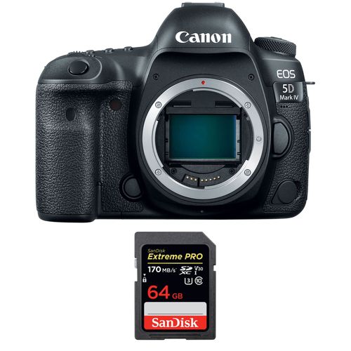 Canon EOS 5D Mark IV Nu + SanDisk 64GB Extreme PRO UHS-I SDXC 170 MB/s | Garantie 2 ans
