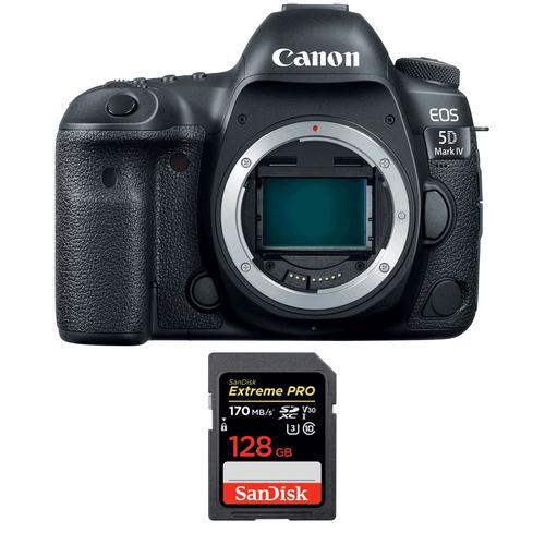 Canon EOS 5D Mark IV Nu + SanDisk 128GB Extreme PRO UHS-I SDXC 170 MB/s | Garantie 2 ans