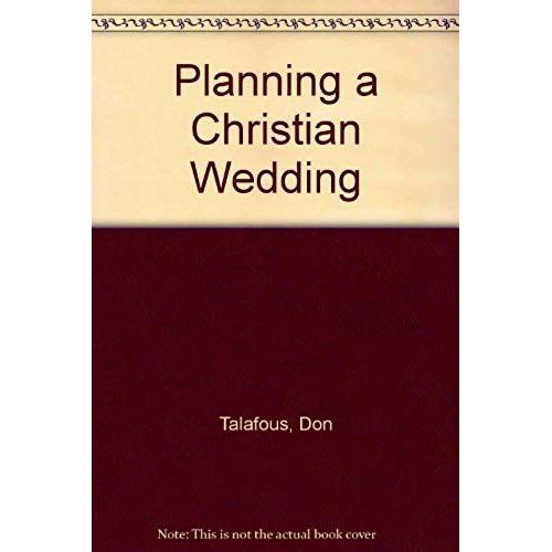 Planning A Christian Wedding