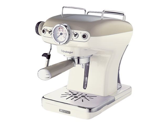 Ariete Vintage 1389 - Machine à café avec buse vapeur Cappuccino - 15 bar - beige