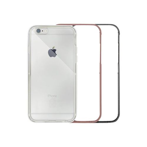 Bigben Interactive - Pare-Chocs Pour Téléphone Portable - Plastique - Transparent, Gris Sidéral, Rose Doré (Pack De 3) - Pour Apple Iphone 5, 5s, Se