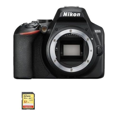 NIKON D3500 reflex 24.2 mpix Body Black + 32GB SD card