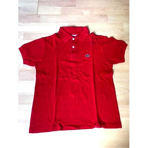 Polo Lacoste Rouge - 14 Ans