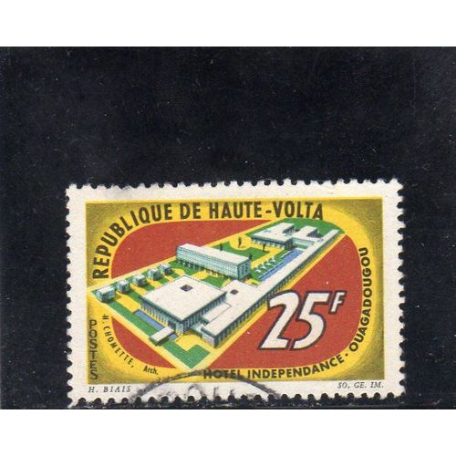 Timbre-Poste De Haute-Volta (Inauguration De LHôtel « Indépendance » À Ouagadougou)