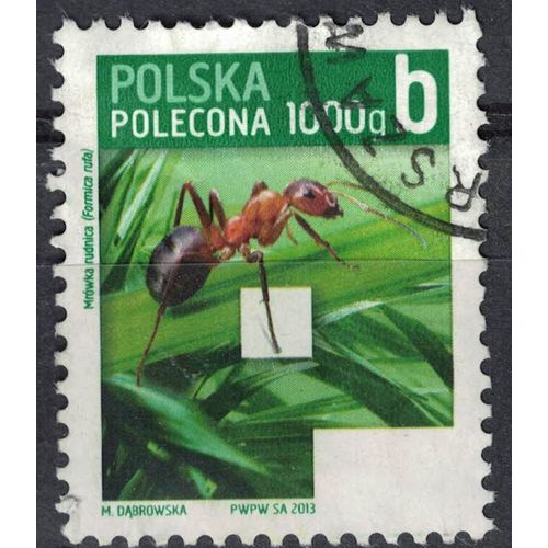 Pologne 2013 Oblitéré Used Formica Rufa Fourmi Rousse Des Bois Su