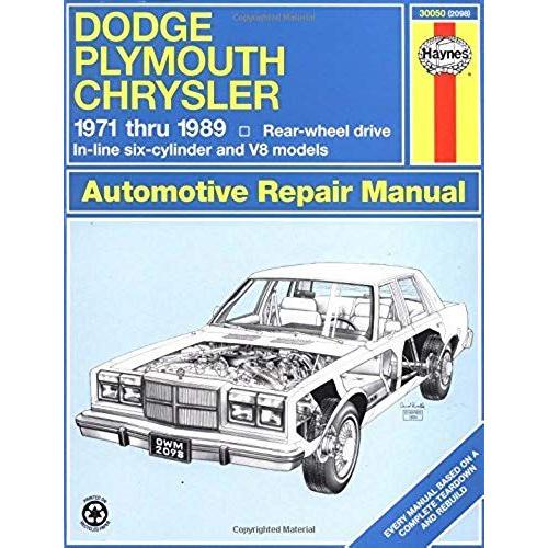 Dodge, Plymouth & Chrysler Rear-Wheel Drive 1971-89