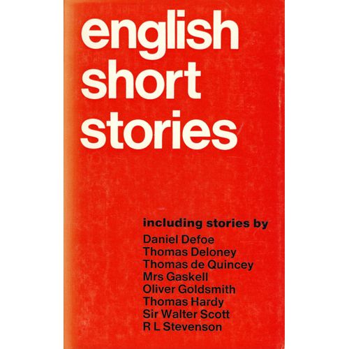 English Short Stories An Anthology