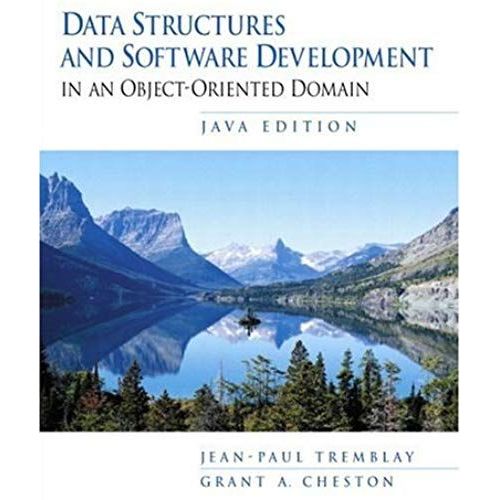 Data Structures And Software Development In An Object Oriented Domain: Java Edition