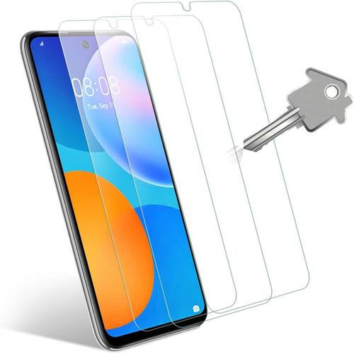 Protecteur D'écran Pour Huawei P Smart 2021 Verre Trempé, 3 Pièces Dureté 9h Haute Définition Sans Bulles Installation Facile Verre Trempé Pour Huawei P Smart 2021