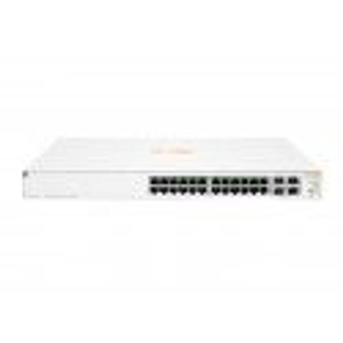 Aruba Instant On 1930 24G Class4 PoE 4SFP/SFP+ 195W Switch - Commutateur - C3 - Géré - 24 x 10/100/1000 (PoE) + 4 x 1 Gigabit / 10 Gigabit SFP+ - Montable sur rack - PoE (195 W)