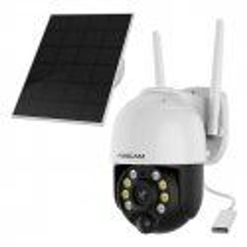 Foscam B4 Wlan überwachungskamera Weiß Inkl. Solarpanel 4mp (2560x144