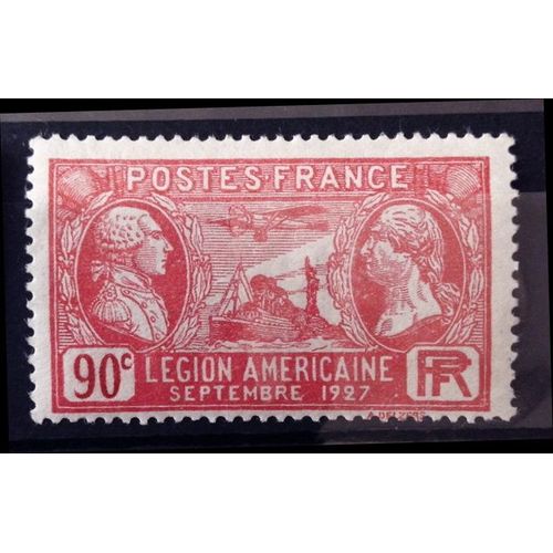 Légion Américaine 90c Rouge (Superbe N° 244) Neuf* - France Année 1927 - N10806