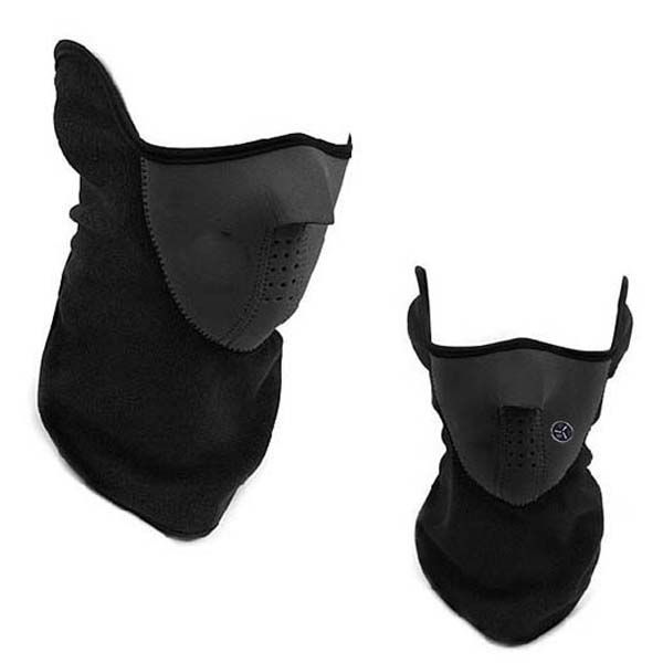 Masque:Chaud Face Cou Masque Paintball Vélo Moto Contre Le Froid Masque Noir