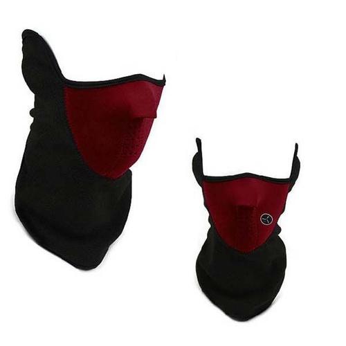 Masque:Chaud Face Cou Masque Paintball Vélo Moto Masque Anti Froid Rouge