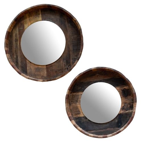 Set de 2 miroirs ronds