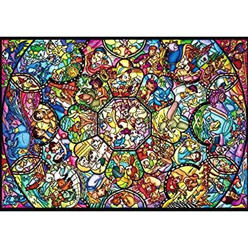 266 Piece 266 Piece Disney Characters Pure White All-Star Stained Glass (18.2x25.7cm)
