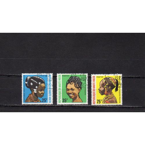 Timbres-Poste De Haute-Volta (Coiffures Voltaïques)