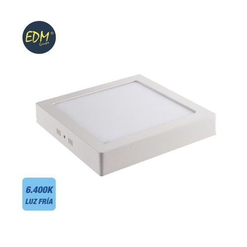 Downlight Led Surface Carrée 20w 6400k 1500lm Blanc Edm 31595