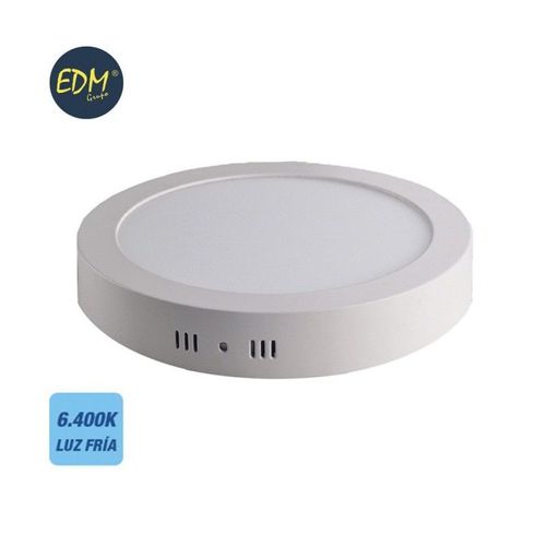 Downlight Led Surface Ronde 20w 6400k 1500lm Blanc Edm 31594