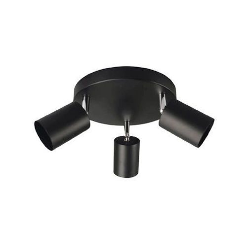 Ged 32035 | Plafonnier Noir 3 Éléments Noirs Gu10