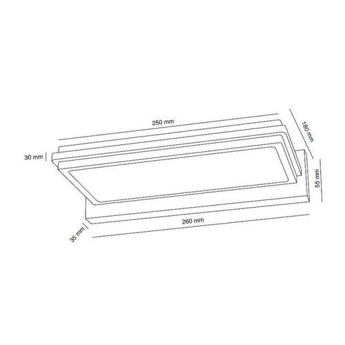 Applique Murale Led 30w, 3000k Dimmable New Ou Blanche Cr 43-881-30-100