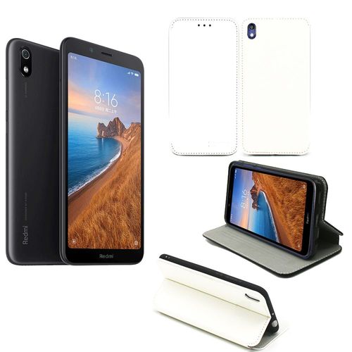 Housse Xiaomi Redmi 7a Blanche - Etui Blanc Coque Xiaomi Redmi 7a Protection Antichoc À Rabat Smartphone 2019 - Accessoires Pochette Case Xeptio