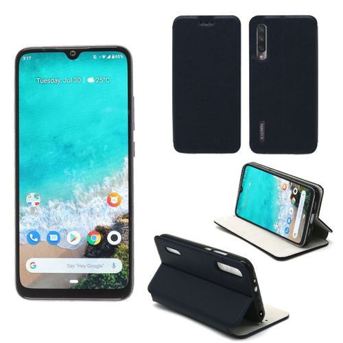 Housse Xiaomi Mi A3 (Mia3) Bleue - Etui Bleu Coque Xiaomi Mi A3 (Mia3) Protection Antichoc À Rabat Smartphone 2019 - Accessoires Pochette Case Xeptio