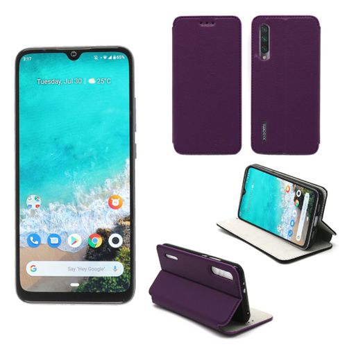 Housse Xiaomi Mi A3 (Mia3) Violette - Etui Violet Coque Xiaomi Mi A3 (Mia3) Protection Antichoc À Rabat Smartphone 2019 - Accessoires Pochette Case Xeptio