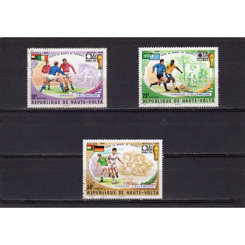 Timbres-Poste De Haute-Volta (Vainqueurs De La Coupe Du Monde De Football)