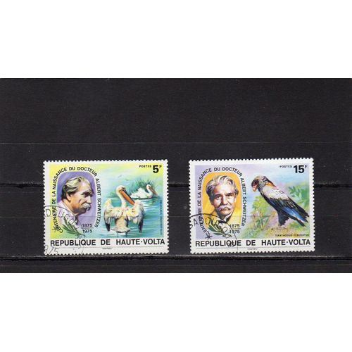 Timbres-Poste De Haute-Volta (Centenaire De La Naissance Du Docteur Schweitzer)